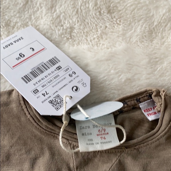 Zara Babyboy LS rocket man button neck 6-9 months - Picture 2 of 8